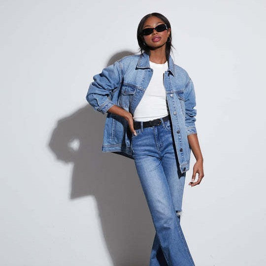 Women's Casual Loose Long Sleeve Jacket