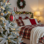 4PCS Set  Christmas Glass Ball Ornaments Holiday Tree Hanging Decorations Party Decor Supplies FBA Shipment - The Premium