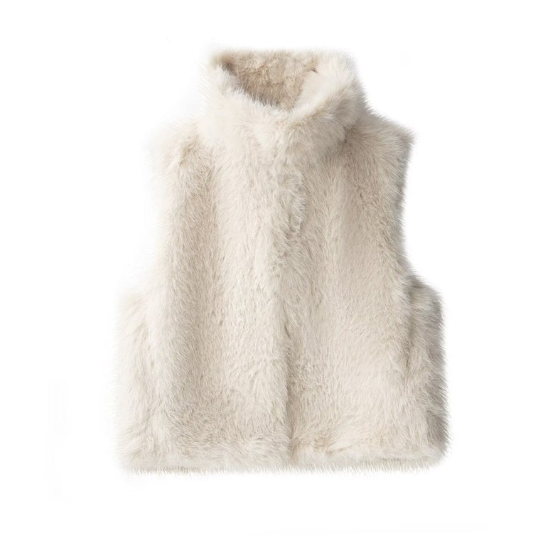 Women's Fashionable Loose Casual Faux Fur Vest