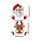 Garden Custom Santa Claus Design Christmas Fence Decoration Set - The Premium