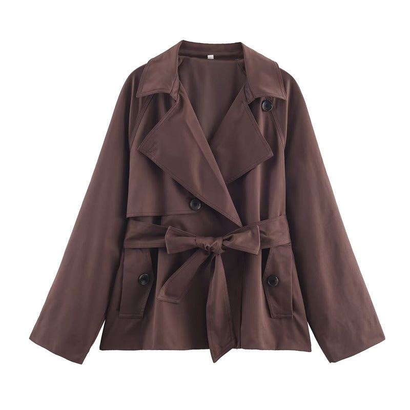 Women's Loose Short Trench Coat