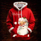 Women's Winter Merry Christmas Hoodie With Pockets
