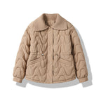 Women's Cotton-padded Lapel Winter Wool