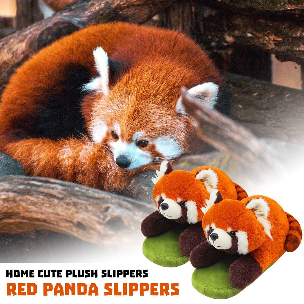 Raccoon Lesser Panda Cotton Comfortable Home Slippers