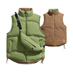 Double-sided Wear Down Cotton Vest Men And Women Winter Thicken Thermal