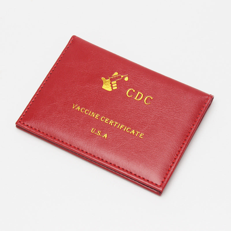 CDC Vaccination Protective Sleeve Card Holder