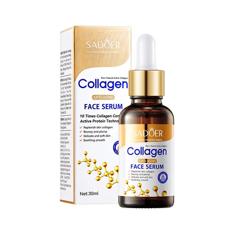 SADOER Collagen Face Serum – Anti-Aging, Moisturizing & Nourishing Facial Essence | Firming & Hydrating Skin Care – ajprime.shop AJ PRIME