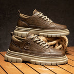 High-grade British Style Worker Boot Platform Casual Leather Shoes