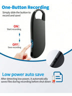 64GB Digital Voice Recorder, USB C Interface, Voice Activation And Noise Reduction, Suitable For Lectures, Meetings, Interviews, 900 Hours Of Large Capacity, Metal Casing