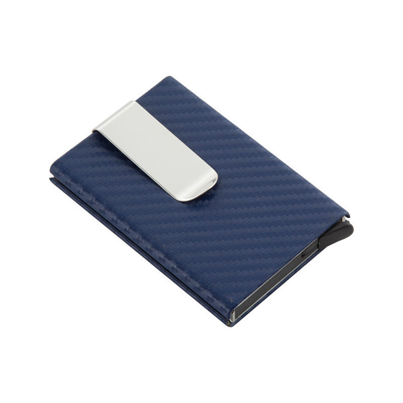 Antimagnetic Card Box Bag, Automatic Elastic Metal Wallet