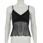 New Dot Sexy Backless Gauzy Strap Hot Girl See-through Women