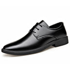 Soft Leather Soft Bottom Youth British Style Casual Formal Wear Leather Shoes