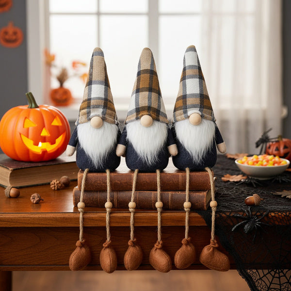 3PCS Set Christmas Gnomes Decorations Harvest & Thanksgiving Home Table Ornaments, Cute Holiday Decorations For Party Gifts, Autumn Farmhouse Gnome Centerpiece FBA Shipment - The Premium