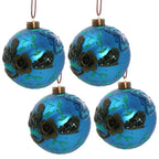 4PCS Set Christmas Glass Ball Ornaments Hanging Tree Decor Shiny Holiday Party Supplies Tree Decorations FBA Shipment - The Premium