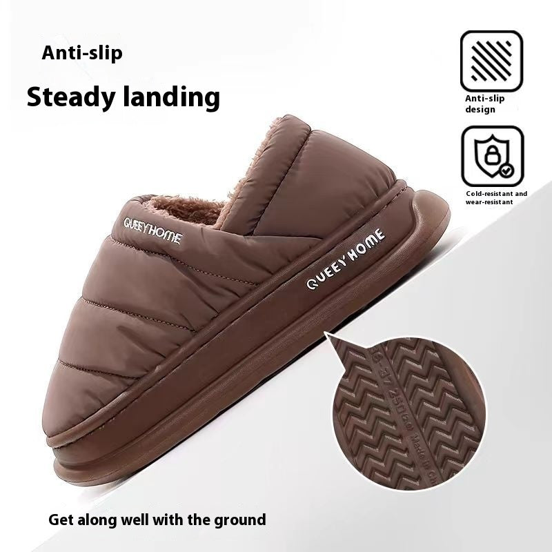 Men's Winter New Waterproof Interior Home Cotton Slippers