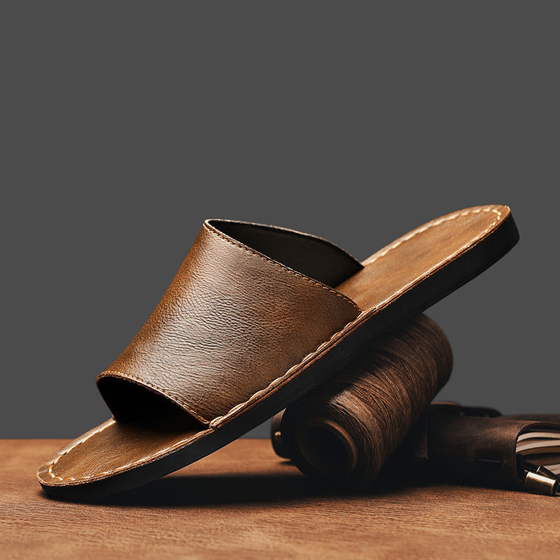 Spring And Summer New Men's Outdoor Leather Sandals