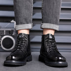 British Style All-matching Work Clothes Ankle Boots Fashion Haulage Motor Leather Boots