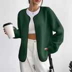 Fashion Casual Solid Color Women's Cardigan Short Jacket