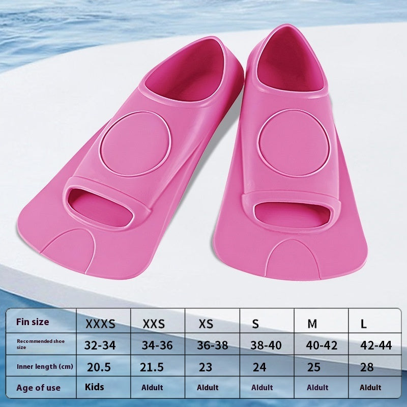 Swimming Flippers Freestyle Silicone Short Flippers