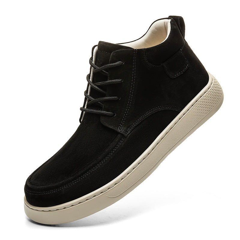 Young Men's Middle-top Casual Retro Work Shoes
