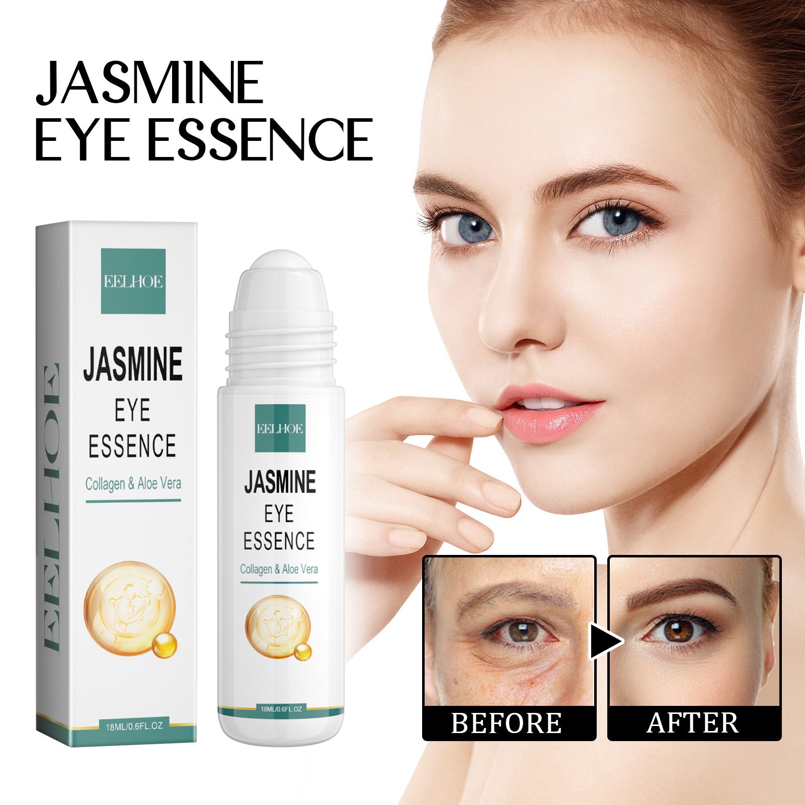 EELHOE Anti-Aging Eye Serum Reduces Dark Circles, Bags, Wrinkles, Firming Eyes, Brightening And Even Skin Tone