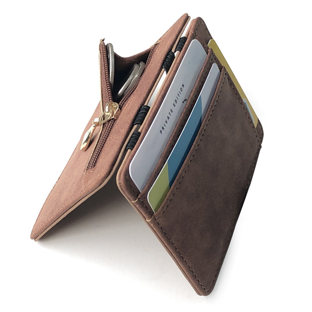 Korean Style All-match Creative Style Matte Leather Magic Wallet