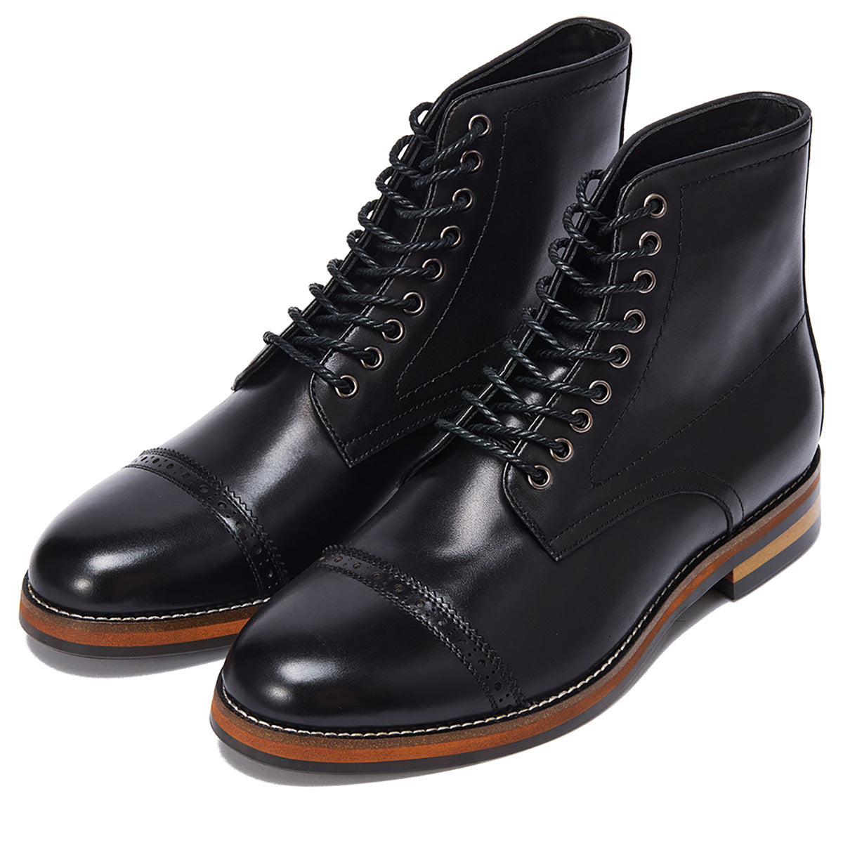 Brown High Street Mid-Top Martin Boots Men