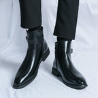 High-top British Fall Winter Men Western Boots Men