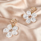 Flower Pearl Earrings - The Premium