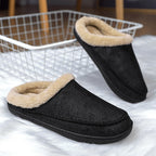 Indoor Warm Anti Slip And Plush Cotton Shoes For Men