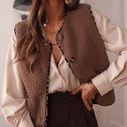 Ladies' Women's Lamb Wool Vest Fur Vest