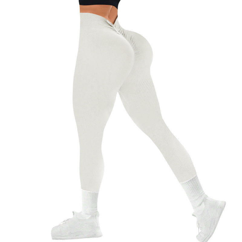 European-style Seamless Thread Sports Yoga Pants