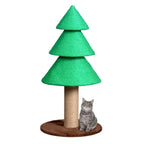 31.5in Christmas Tree Cat Scratcher, Cat Scratching Post For Indoor Cats, Large Sisal Cat Scratching Tree Cat Scratch Tower, Green - The Premium