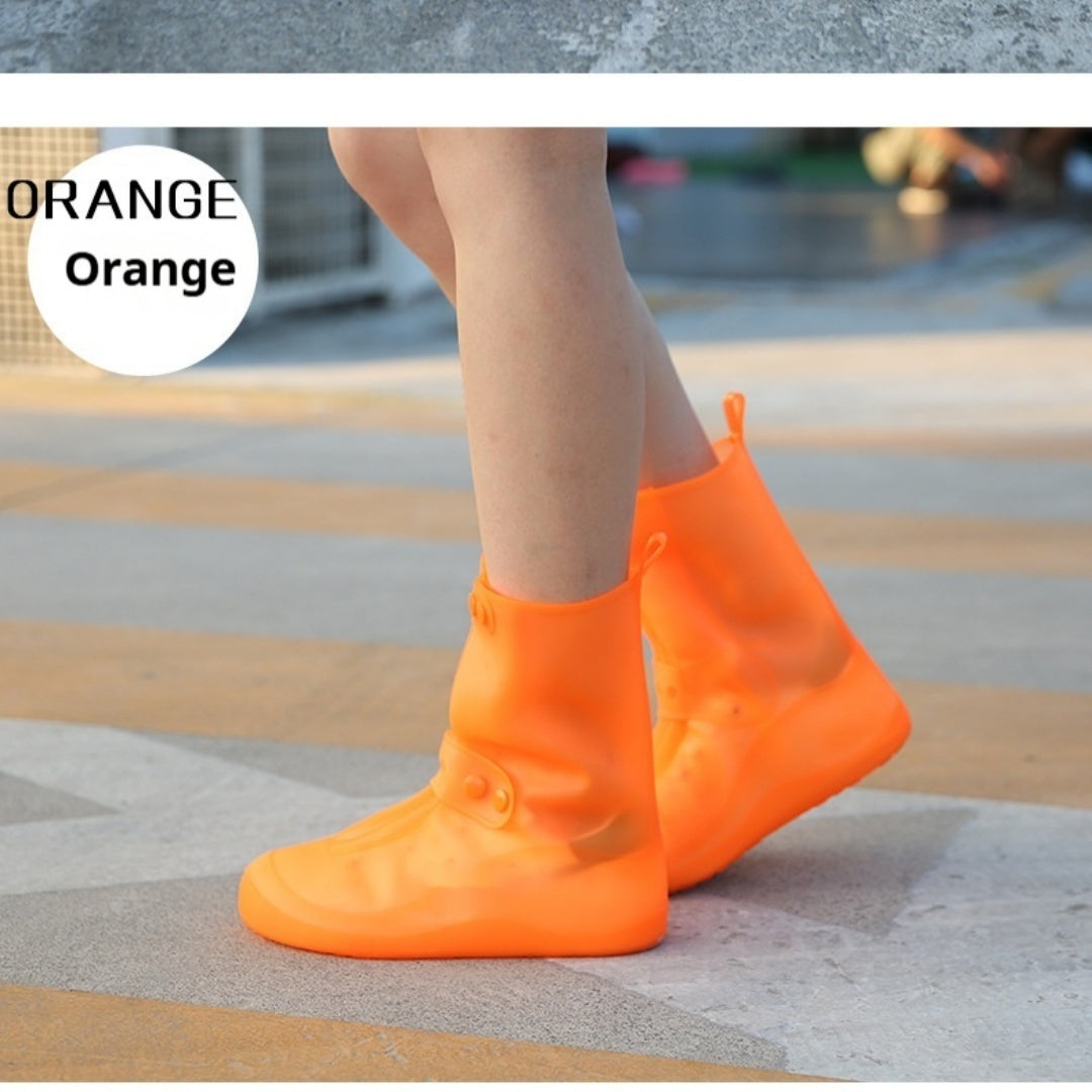 Adult And Children PVC High Top Waterproof Cover Rain Boots Double Breasted