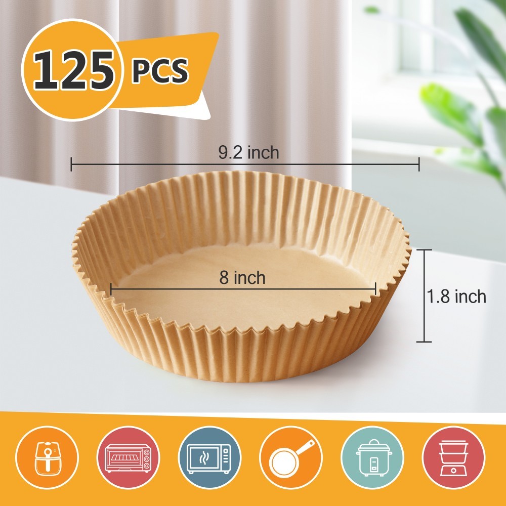 125 Pieces Of Air Fryer Baking Paper