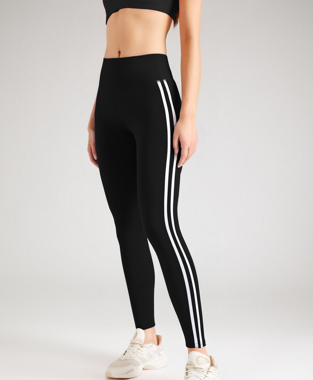 Side Striped Fitness Trousers High Waist Hip Lift