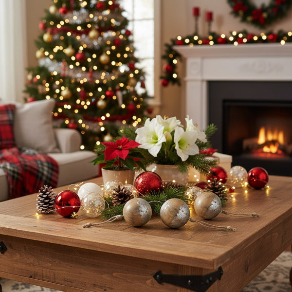 4PCS Set Christmas Hanging Ball Ornaments Wooden Tree Decorations Festive Holiday Party Decor Xmas Tree Accessories FBA Shipment - The Premium