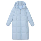 Thickened Knee-length Black Puffer Coat