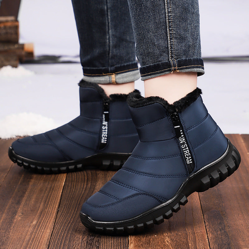 Men's Fleece-lined Thick Snow Boots