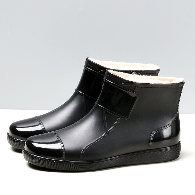 Men's Short Waterproof Plus Size Rain Boots