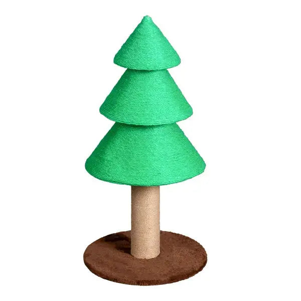 31.5in Christmas Tree Cat Scratcher, Cat Scratching Post For Indoor Cats, Large Sisal Cat Scratching Tree Cat Scratch Tower, Green - The Premium