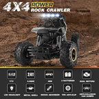 UK 4DRC Rc Car Rock Crawler Rechargeable Off Road Truck 4WD , Metal Shell LED Headlights RC Remote Control Off Road Car Truck,Logistics Is Randomly Sent By EVRI,DPD,Amazon Logistics,Royal Mail