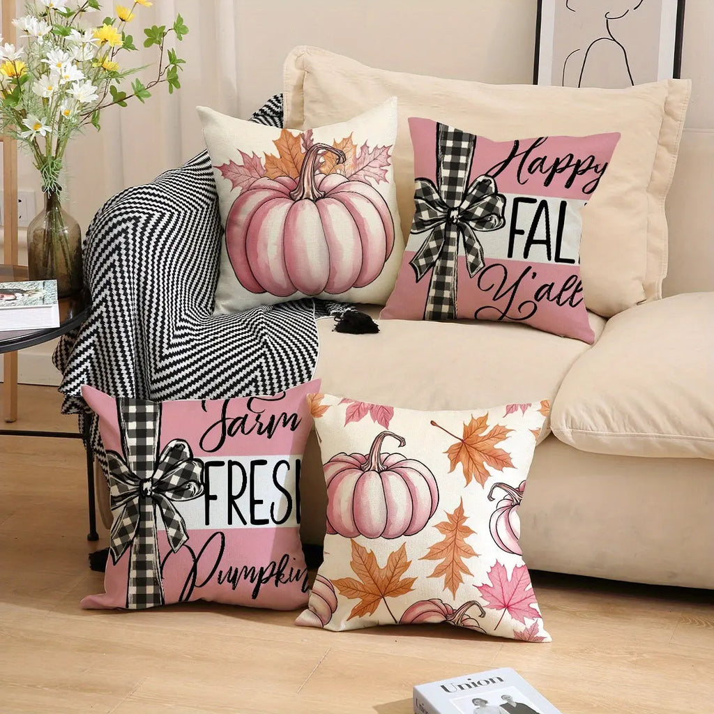 4PCS Fall Pillowcases - The Premium