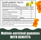 Mullein Gummy Mullein Leaf Extract For Respiration&Digestive Health 60 Count