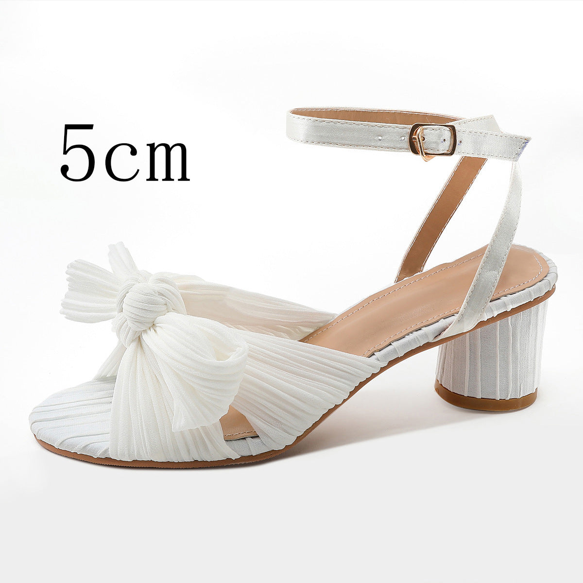 Fashion Sandals Thick Heel Bowknot
