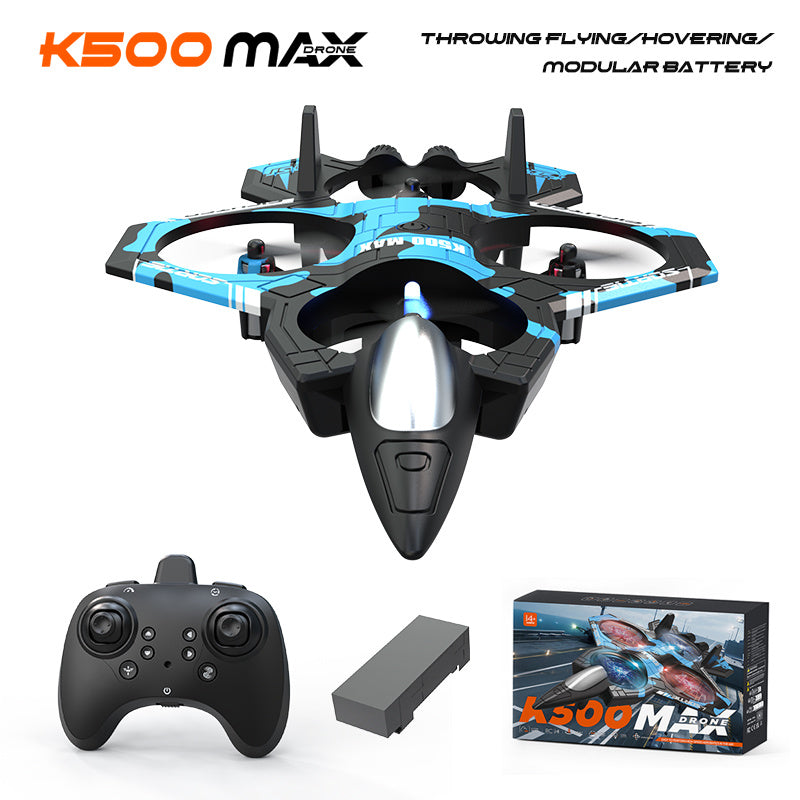 K500 Combat Drone Four-Channel Hovering Quadcopter With Altitude Hold, Flip Stunts, And Remote Control Lighting Plane