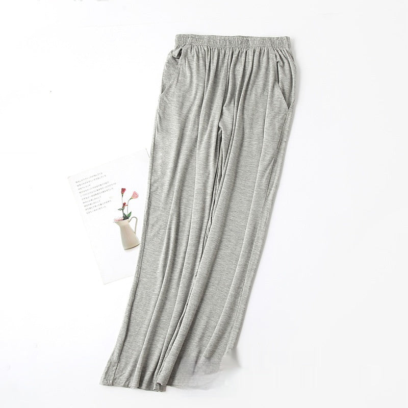 Loose Large Size Pants With Pockets Home Pants, Breathable