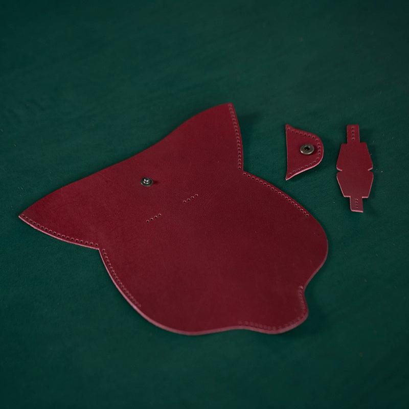 Fog Wax Leather Glasses Case Manual Sewing