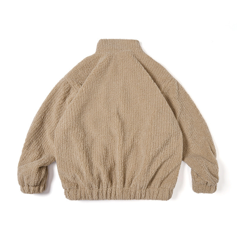 New Thickened Faux Cashmere Coat For Men