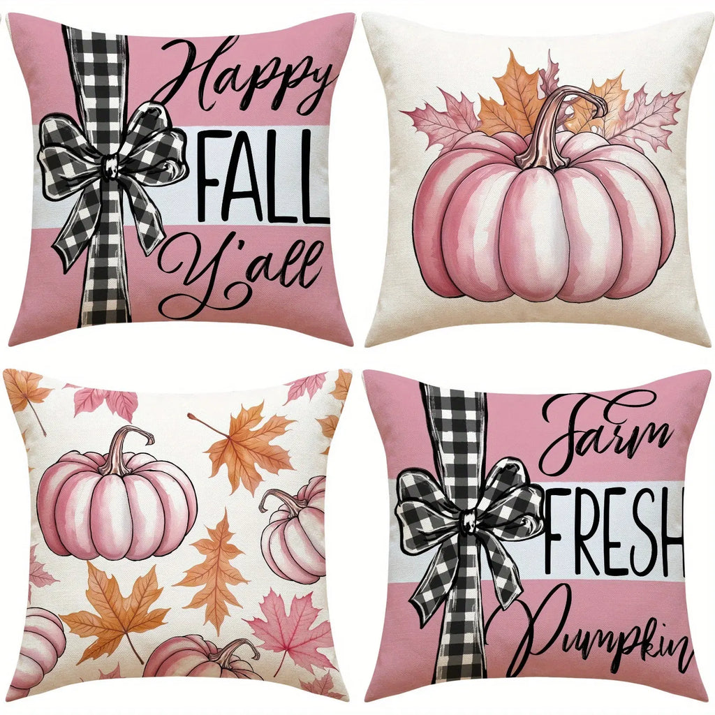 4PCS Fall Pillowcases - The Premium